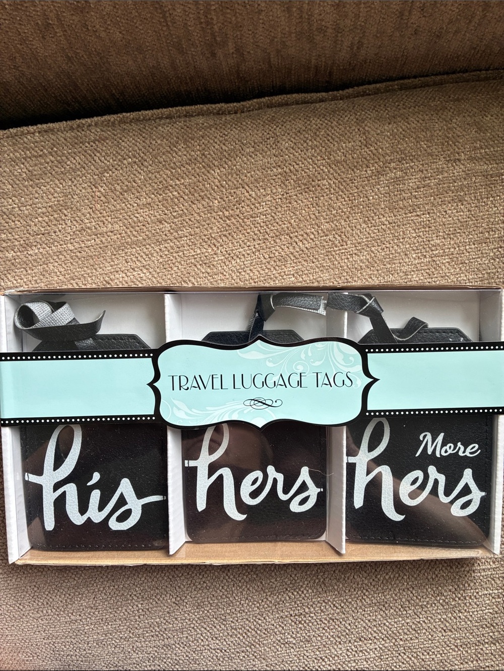 NWOT “His and Hers” Luggage Tags